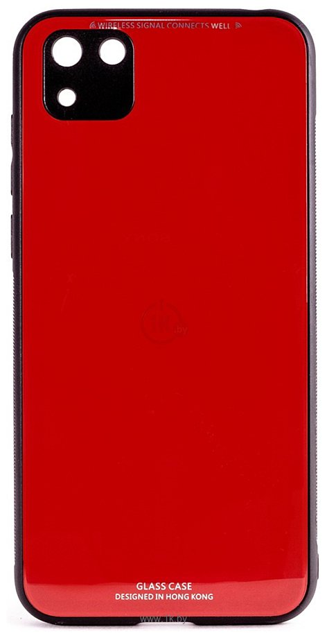Фотографии Case Glassy для Huawei Y5p/Honor 9S (красный)