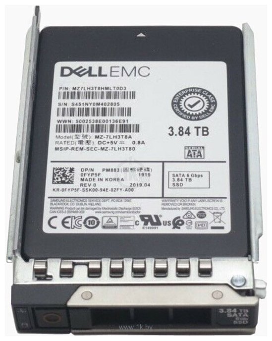 Фотографии Dell 345-BBDK 3.84TB