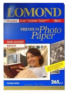 Фотографии Lomond полуглянцевая двусторонняя A3 265 г/кв.м. 20 листов (1106302)