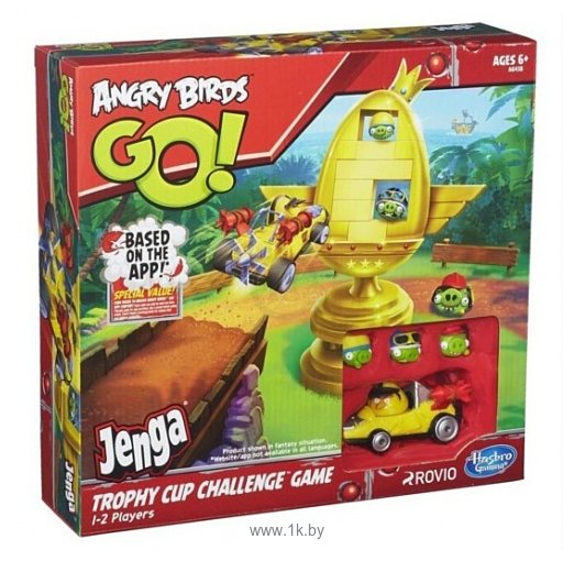 Фотографии Hasbro Angry Birds Jenga "Трофейный кубок" (A6438H)