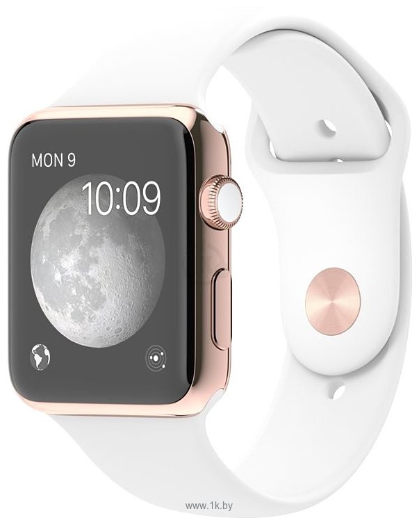 Фотографии Apple Watch Edition 42mm Rose Gold with White Sport Band (MJ4A2)