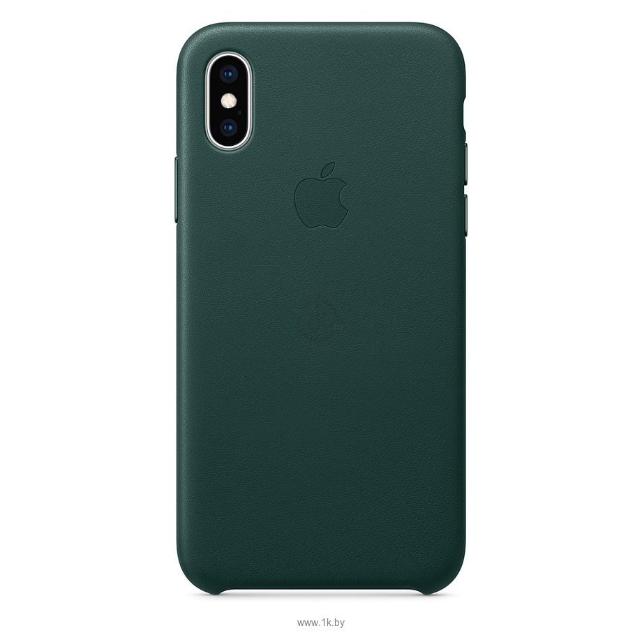 Фотографии Apple Leather Case для iPhone XS Forest Green