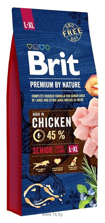 Фотографии Brit (15 кг) Premium by Nature Senior L+XL