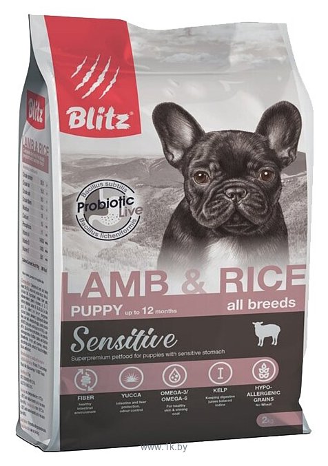 Фотографии Blitz (2 кг) Puppy Lamb & Rice All Breeds dry