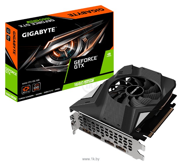 Фотографии GIGABYTE GeForce GTX 1660 SUPER 1800MHz PCI-E 3.0 6144MB 14000MHz 192 bit HDMI 3xDisplayPort HDCP MINI ITX OC