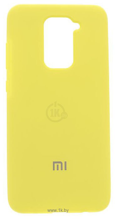 Фотографии EXPERTS Soft-Touch для Xiaomi Redmi Note 9 с LOGO (желтый)