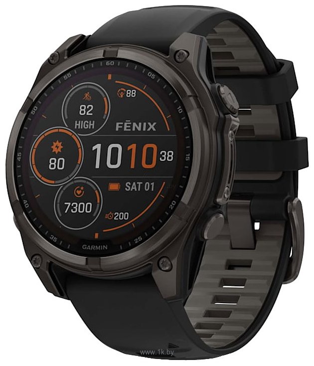 Фотографии Garmin Fenix 8 Sapphire Solar 51mm (силиконовый ремешок)