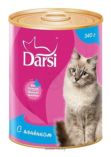Фотографии Darsi (0.34 кг) 1 шт. Консервы для кошек с ягненком
