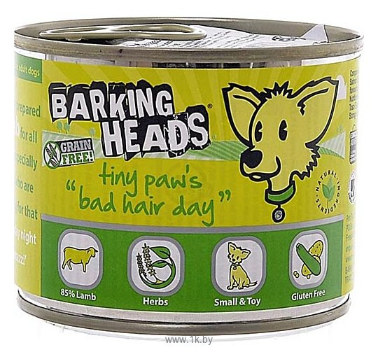 Фотографии Barking Heads (0.2 кг) 1 шт. Консервы для собак мелких пород Роскошная шевелюра для мелколапого