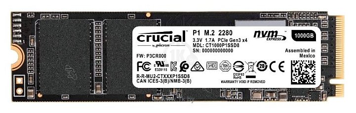 Фотографии Crucial CT1000P1SSD8