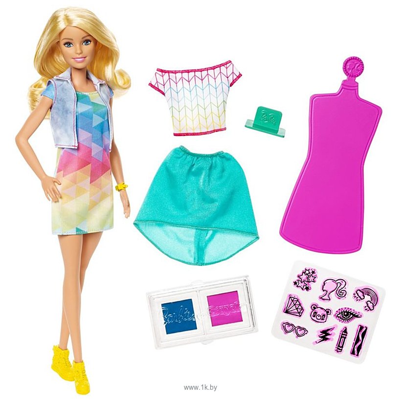 Фотографии Barbie Crayola Color Stamp Fashion Doll FRP05