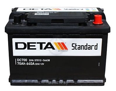 Фотографии DETA Standard DC700 L (70Ah)