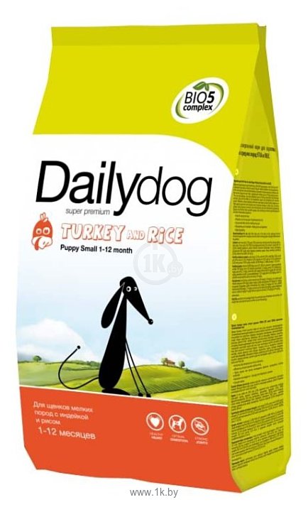 Фотографии Dailydog (3 кг) Puppy Small Breed Turkey and Rice
