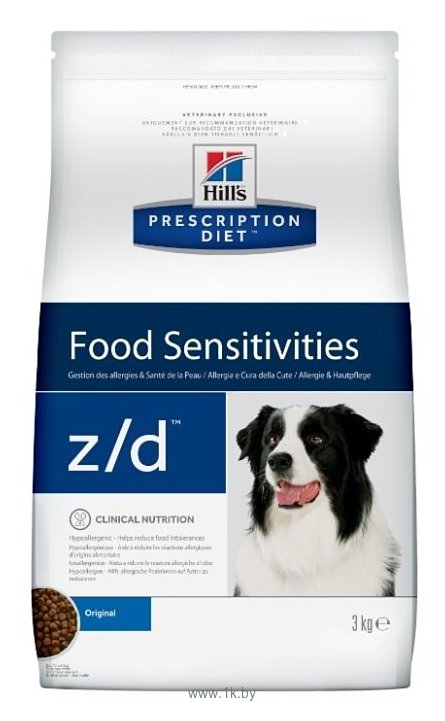 Фотографии Hill's (3 кг) Prescription Diet Z/D Canine Allergy Management dry