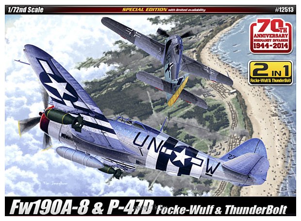 Фотографии Academy P-47D & FW190A-8 1/72 12513
