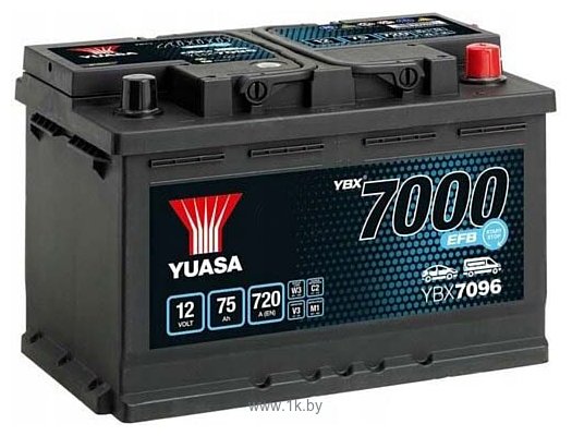 Фотографии Yuasa YBX7096 YBX7096-075 (75Ah)