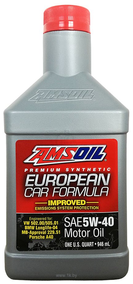 Фотографии Amsoil 100% Synthetic European Motor Oil MS SAE 5W-40 0.946 л