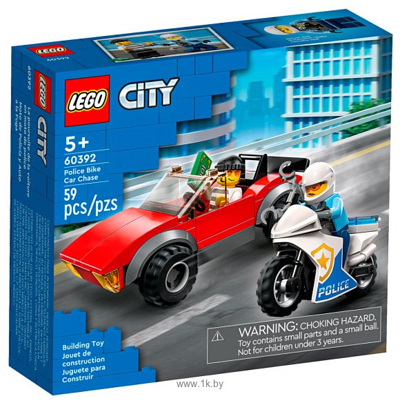Фотографии LEGO City 60392 Погоня на полицейском мотоцикле