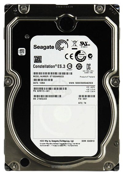 Фотографии Seagate Constellation ES.3 1TB (ST1000NM0033)