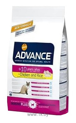 Фотографии Advance Cat +10 Years курица и рис (0.4 кг)