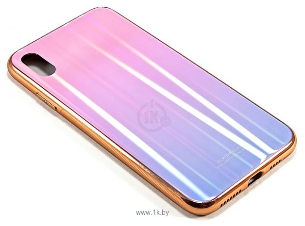 Фотографии Case Aurora для iPhone XS Max (розовый/фиолетовый)