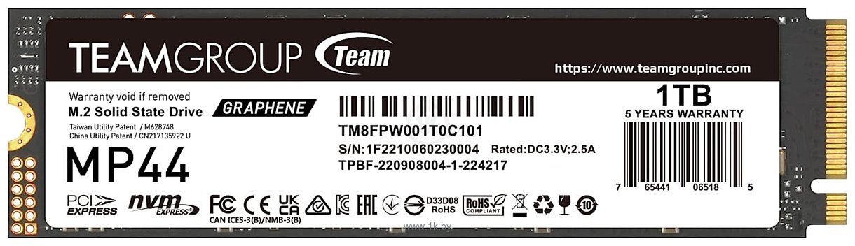 Фотографии Team MP44 1TB TM8FPW001T0C101