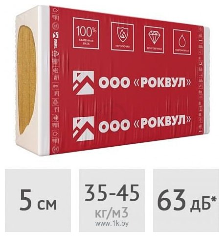 Фотографии Rockwool Роквул Акустик Баттс 50 мм 7.2 кв.м.