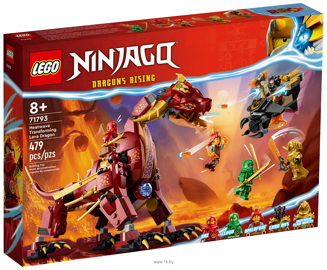 Фотографии LEGO Ninjago 71793 Трансформируемый лавовый дракон