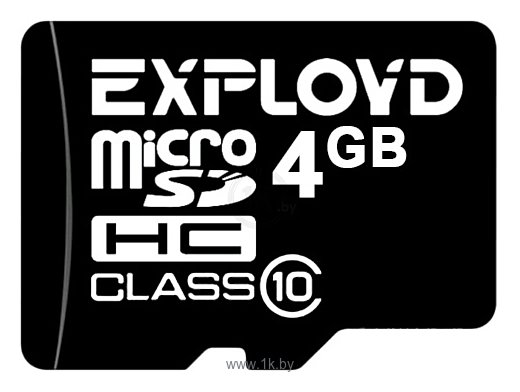Фотографии Exployd microSDHC (Class 10) 4GB [EX004GCSDHC10-W/A-AD]