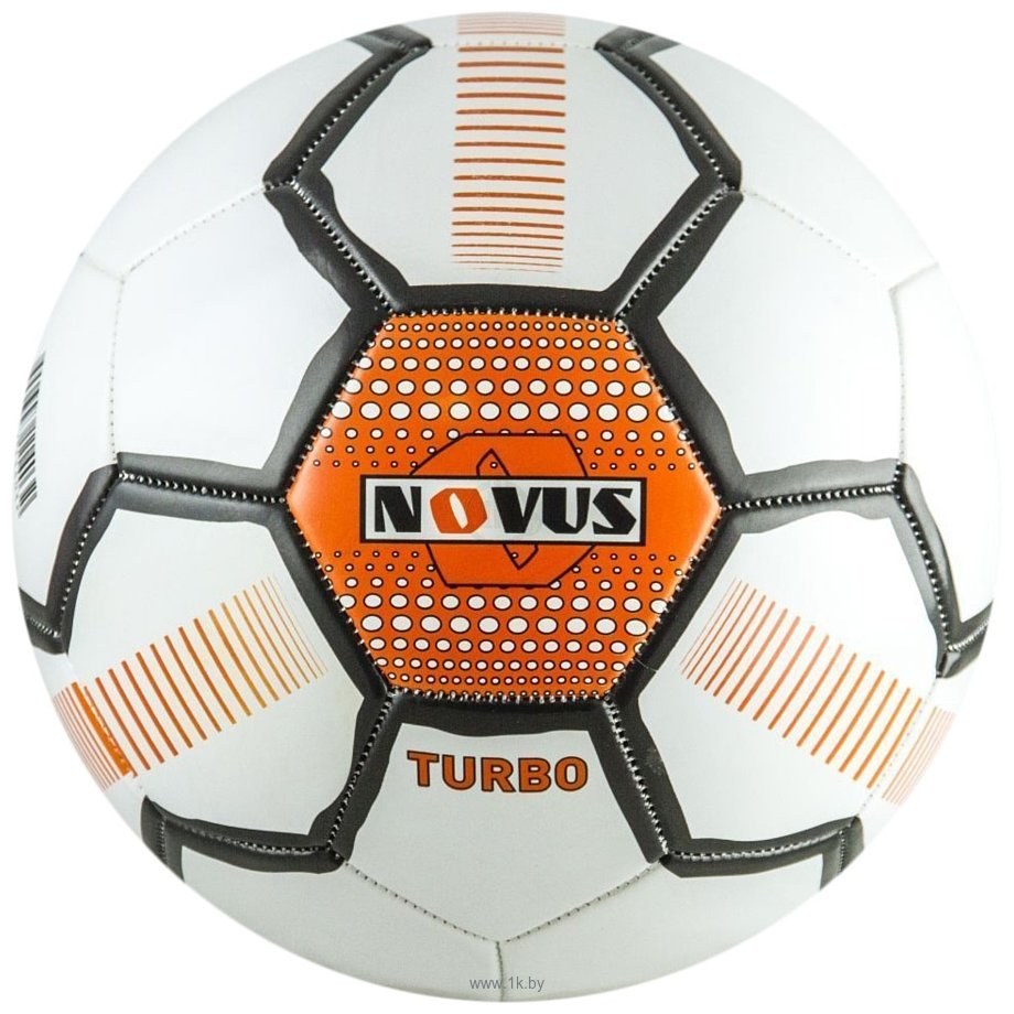 Фотографии Novus Turbo (белый/черный/оранжевый, 5 размер)