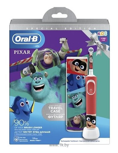 Фотографии Oral-B Vitality Kids Pixar D100.413.2KX + чехол