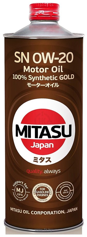 Фотографии Mitasu Gold Hybrid SN 0W-20 1л