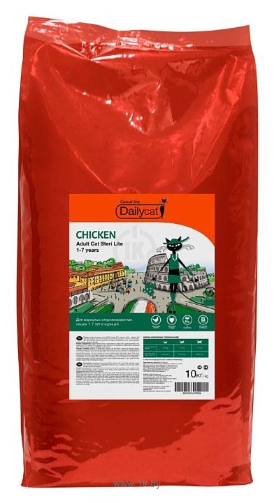 Фотографии DailyCat (10 кг) Casual line Adult Steri Lite Chicken