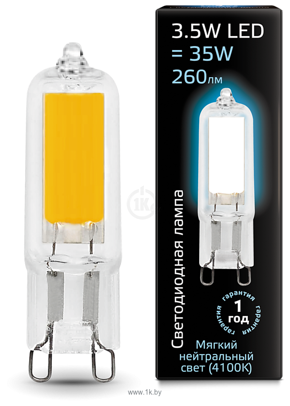 Фотографии Gauss LED 3.5W 4100K G9 107809203