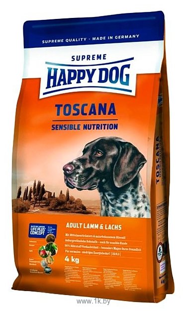 Фотографии Happy Dog Supreme Sensible - Toscana с ягненком и лососем (4 кг)