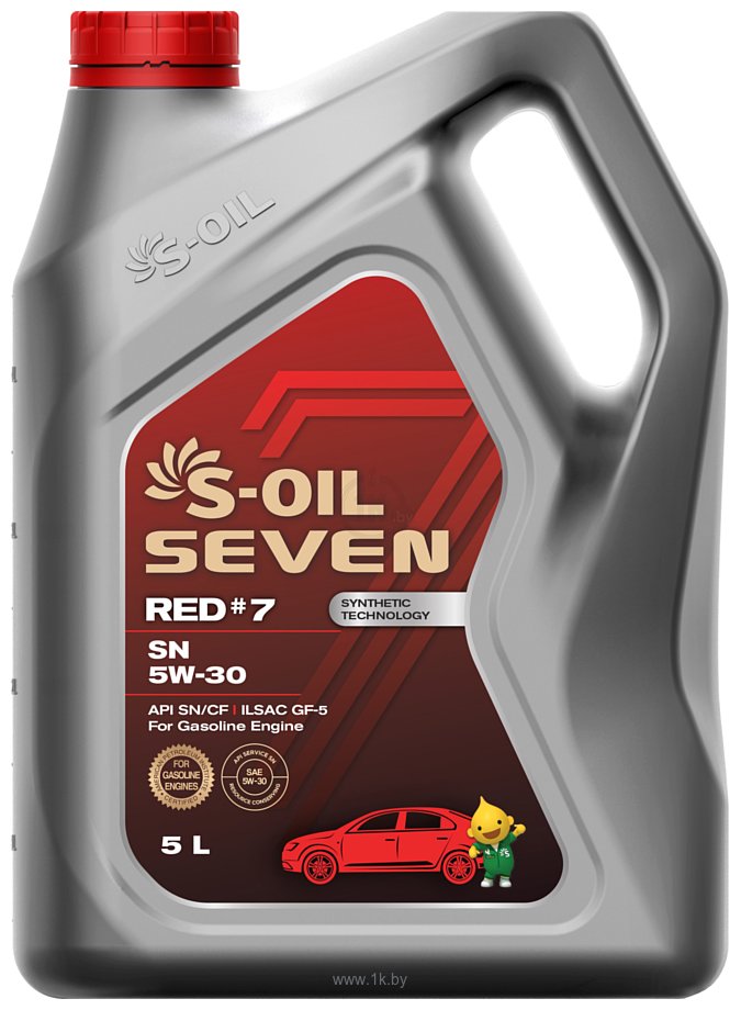 Фотографии S-OIL SEVEN RED #7 SN 5W-30 5л