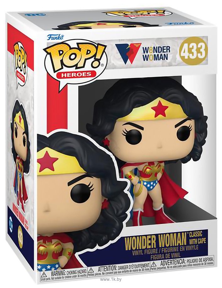 Фотографии Funko POP! Heroes Wonder Woman 80th Anniversary - Wonder Woman Classic with Cape 55008