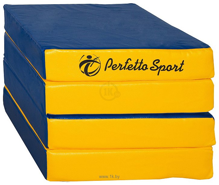 Фотографии Perfetto Sport №11 складной 100x100x10 (синий/желтый)