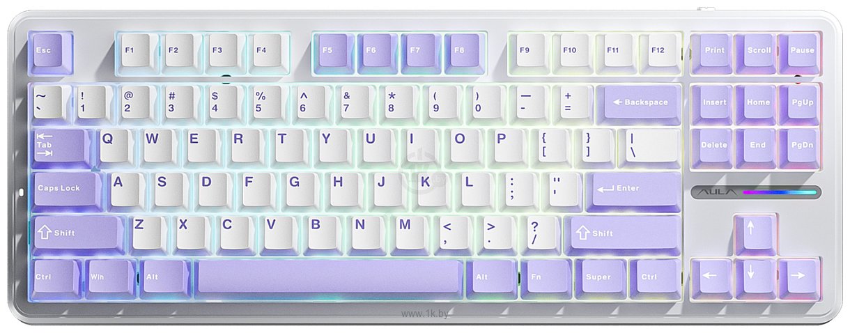 Фотографии AULA F87 white/lilac