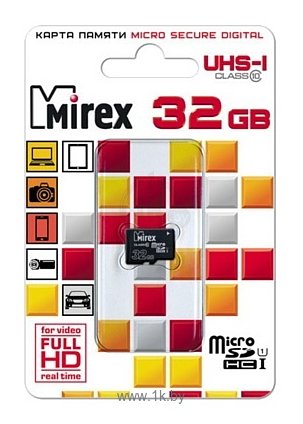 Фотографии Mirex microSDHC Class 10 UHS-I U1 32GB
