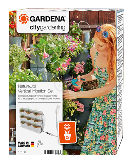 Фотографии Gardena Микрокапельный полив для вертикального садоводства 9 горшков