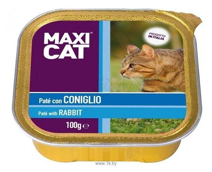 Фотографии MaxiCat (0.1 кг) 1 шт. Паштет с кроликом