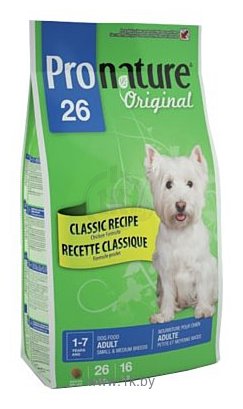 Фотографии ProNature (2.72 кг) 26 Classic Recipe Chicken Formula для взрослых собак мелких и средних пород