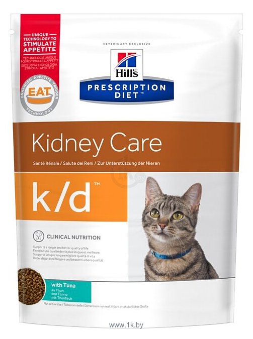 Фотографии Hill's (0.4 кг) Prescription Diet K/D Feline Kidney Care Tuna