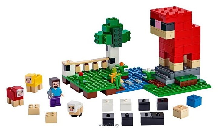 Фотографии LEGO Minecraft 21153 Шерстяная ферма