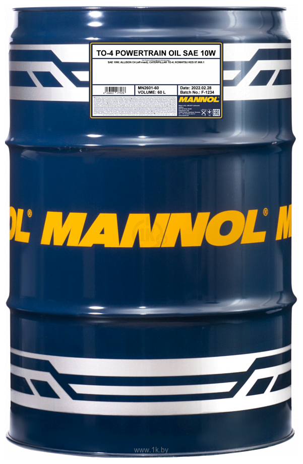 Фотографии Mannol TO-4 Powertrain Oil 10W MN2601-60 60л