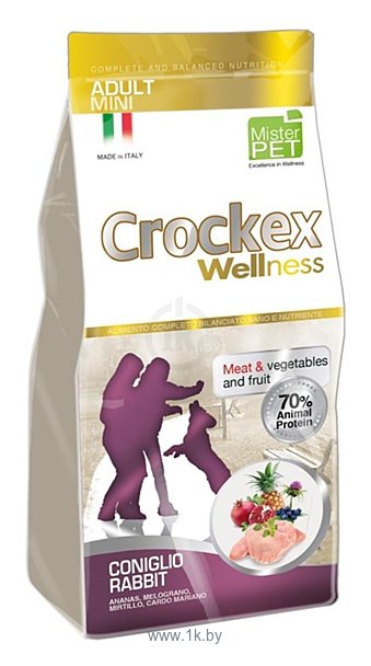 Фотографии Crockex (7.5 кг) Wellness Adult Mini кролик с рисом