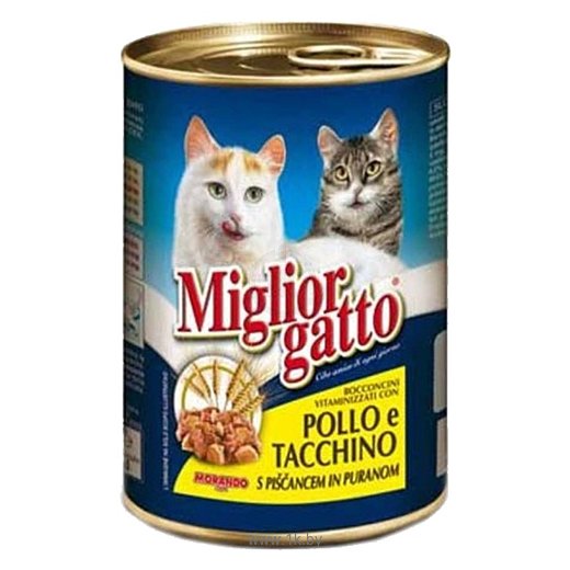 Фотографии Miglior (0.405 кг) 1 шт. Gatto Classic Line Chunks Chicken and Turkey