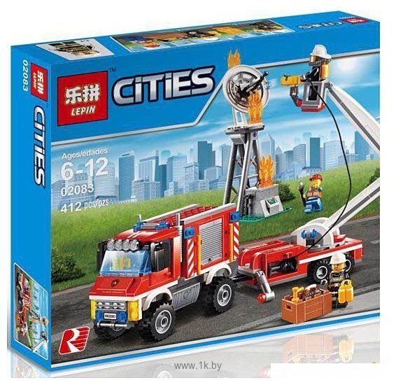 Фотографии Lepin City 02083 Грузовик пожарной команды