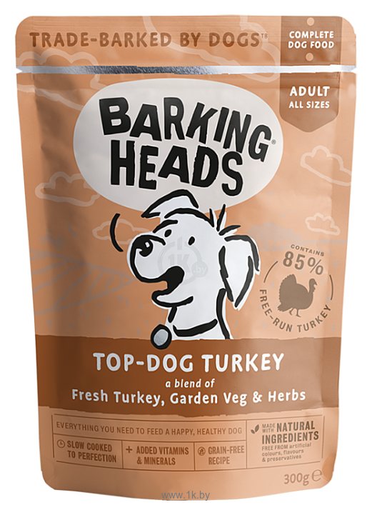 Фотографии Barking Heads (0.3 кг) 1 шт. Top-Dog Turkey паучи